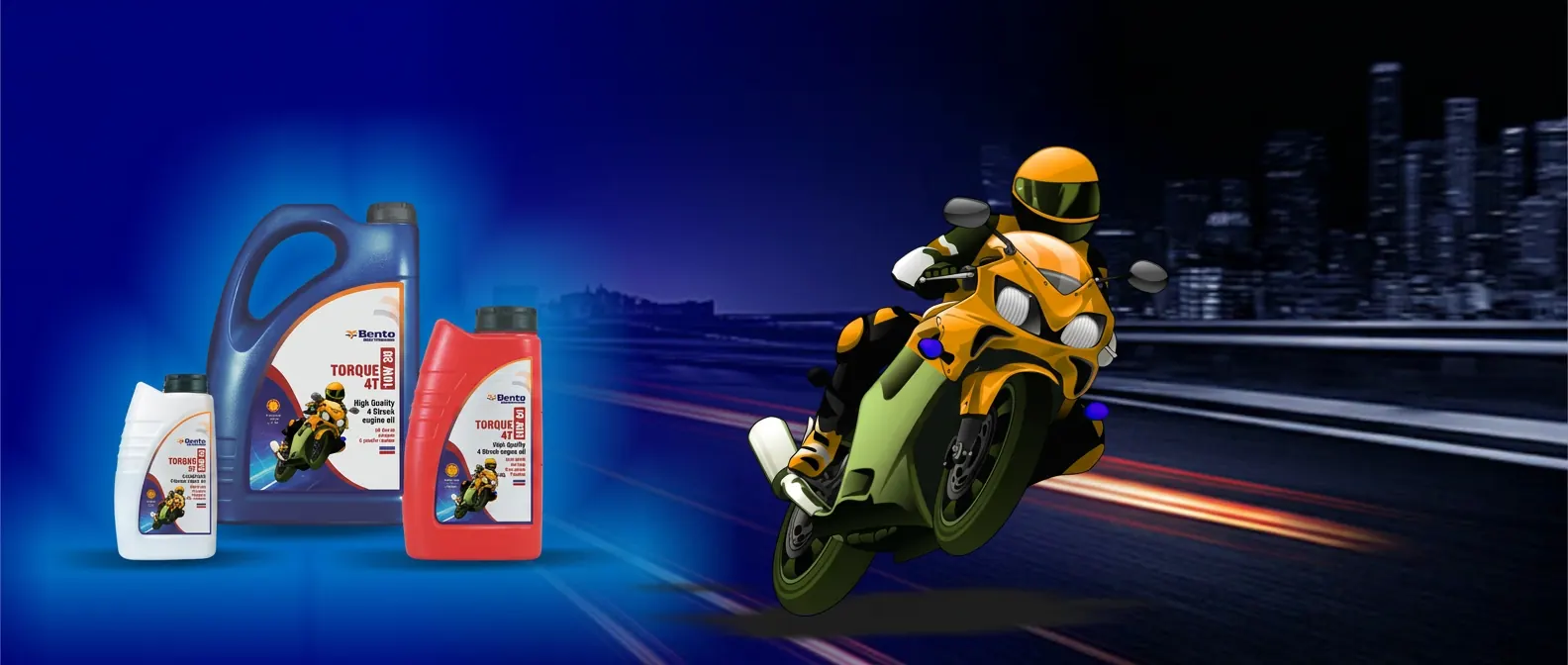 Bento Torque 4T high-quality engine oil for two-wheelers